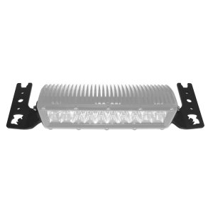 Jeep Wrangler Light Mounts - Center Hood - Go Rhino - 10in Double Row - Textured Black - `18-`20